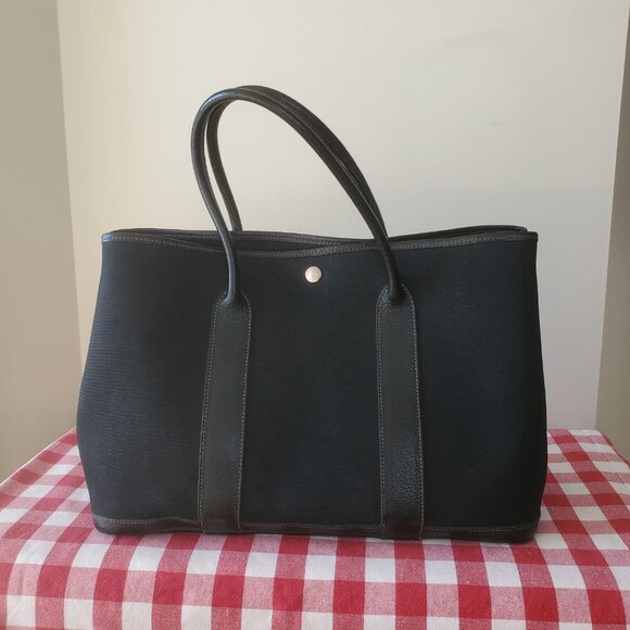 ❗🅂🄾🄻🄳❗Authentic Hermès Garden Party 36 Tote – Black – Excellent Condition - Picture 2 of 10